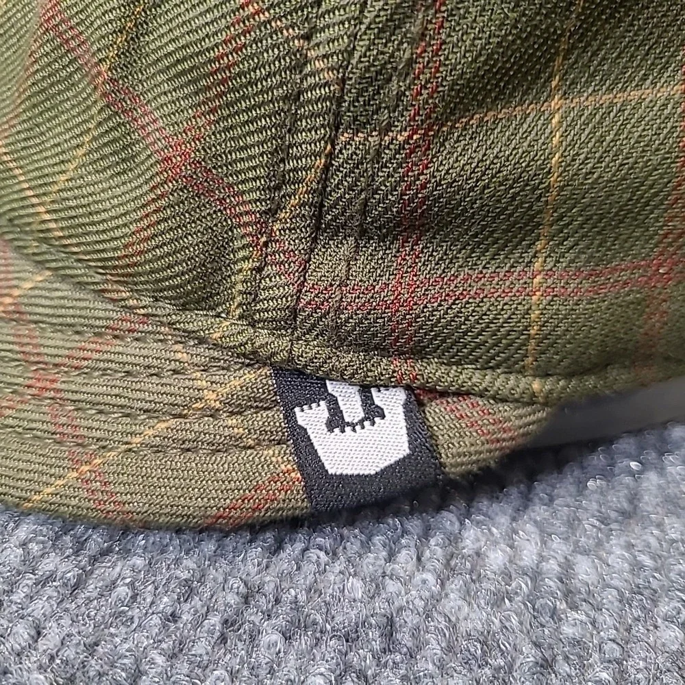 Goorin Bros Cap Hat Newsboy Small Green Plaid‎ Flat Cabby XS